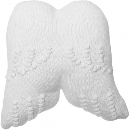 Coussin blanc en coton pour enfant Angel Wings Lorena Canals