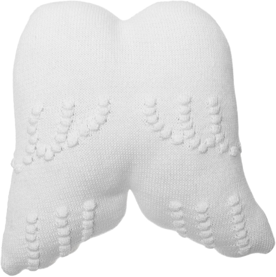 Coussin blanc en coton pour enfant Angel Wings Lorena Canals