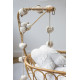 Coussin blanc en coton pour enfant Angel Wings Lorena Canals