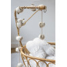 Coussin blanc en coton pour enfant Angel Wings Lorena Canals