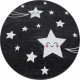 Tapis rose pour enfant rond Suzy