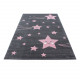 Tapis rose pour enfant rectangle Suzy