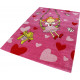 Tapis pour chambre de fille rose Pinky Queeny Sigikid