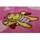 Tapis pour chambre de fille rose Pinky Queeny Sigikid