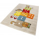 Tapis enfant à courtes mèches taupe Bandidoleros Sigikid