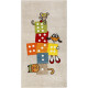 Tapis enfant à courtes mèches taupe Bandidoleros Sigikid