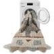 Tapis beige ethnique shaggy en laine lavable en machine Kachina Lorena Canals