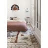 Tapis beige ethnique shaggy en laine lavable en machine Kachina Lorena Canals