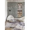 Tapis beige ethnique shaggy en laine lavable en machine Kachina Lorena Canals