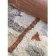 Tapis beige ethnique shaggy en laine lavable en machine Kachina Lorena Canals