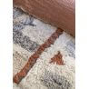 Tapis beige ethnique shaggy en laine lavable en machine Kachina Lorena Canals