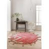 Tapis rond avec franges en laine lavable en machine Teepees Lorena Canals