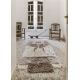 Tapis ethnique en laine lavable en machine avec franges beige Zuni Lorena Canals