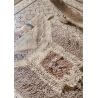 Tapis ethnique en laine lavable en machine avec franges beige Zuni Lorena Canals