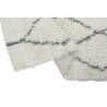 Tapis en laine shaggy gris lavable en machine ethnique Bereber Soul Lorena Canals