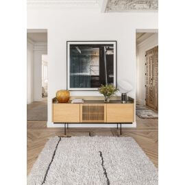 Tapis shaggy en laine lavable en machine avec franges Seasons Lorena Canals