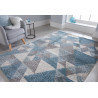 Tapis scandinave rectangle géométrique intérieur Nuru