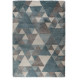 Tapis scandinave rectangle géométrique intérieur Nuru