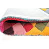 Tapis géométrique en laine scandinave multicolore Kingston