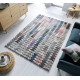 Tapis design effet 3D graphique multicolore Archer