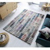 Tapis design effet 3D graphique multicolore Archer