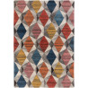 Tapis effet 3D pour salon graphique multicolore Yara