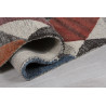 Tapis effet 3D pour salon graphique multicolore Yara
