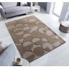 Tapis géométrique en laine design rectangle Gigi