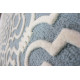 Tapis baroque avec effet 3D pour salon gris Amira