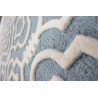 Tapis baroque avec effet 3D pour salon gris Amira
