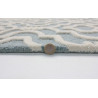 Tapis baroque avec effet 3D pour salon gris Amira