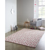 Tapis baroque avec effet 3D pour salon gris Amira