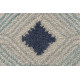 Tapis avec franges bleu design graphique Marco