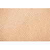 Tapis naturel en jute plat avec bordure Herringbone