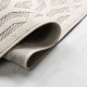Tapis beige scandinave géométrique pour salon Mondo
