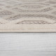 Tapis beige scandinave géométrique pour salon Mondo