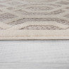 Tapis beige scandinave géométrique pour salon Mondo