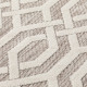 Tapis beige scandinave géométrique pour salon Mondo