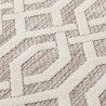 Tapis beige scandinave géométrique pour salon Mondo
