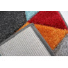 Tapis scandinave multicolore graphique pour salon Dynamic