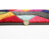 Tapis scandinave multicolore graphique pour salon Dynamic