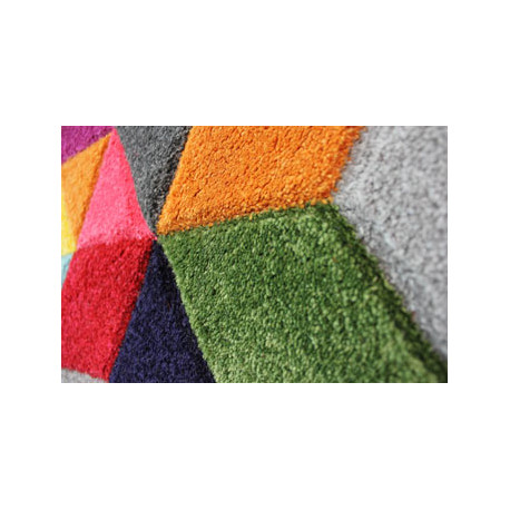 La Havane 114D Multicolore Géométrique intérieur/extérieur tapis disponible en deux tailles 