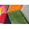 Tapis scandinave multicolore graphique pour salon Dynamic