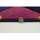 Tapis multicolore moderne rectangle à courtes mèches Rhumba