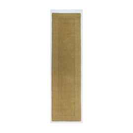 Tapis contemporain uni effet bordure en laine Siena