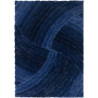 Tapis shaggy effet 3D courbe rectangle Furrow