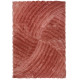 Tapis shaggy effet 3D courbe rectangle Furrow