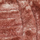 Tapis shaggy effet 3D courbe rectangle Furrow