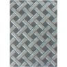 Tapis gris moderne en laine géométrique Parquet