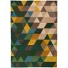 Tapis scandinave en laine géométrique multicolore Prism